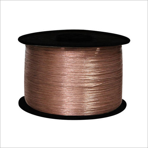 Bare copper wire spools