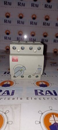 Havells 32a 4p Rccb - Plastic And Copper, 91x80x68 Mm, White & Green, 10 Ka Breaking Capacity, Earth Leakage Protection, Din Rail Mounting, Toggle Switch