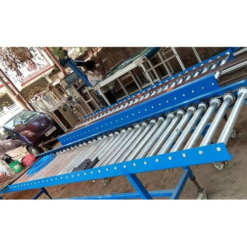 Stainless Steel Roller Conveyor - Flat Belt Design , Heat Resistant for Industrial Use