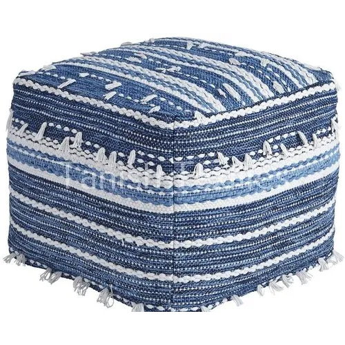 Hand Woven Pouf - Customized Size, Diverse Color Options | High Quality Design for Commercial Use