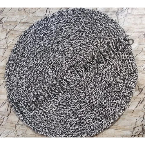 Round Rope Weave Rug Design: Modern