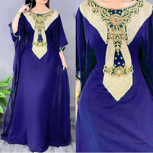 Elegant Modern Arabic Kaftan Dress For Women Wedding Gown - Zakarto