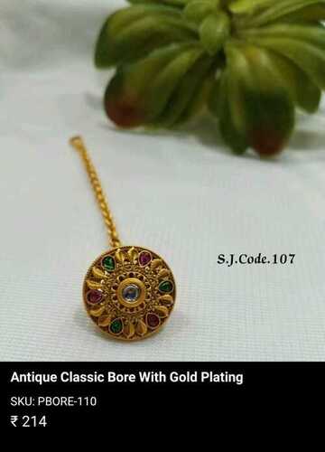 POLKI CLASSIC BORE WITH GOLD PLATING