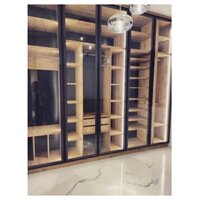 Glass Modular Wooden Wardrobe - Assembly: Carpenter Assembly
