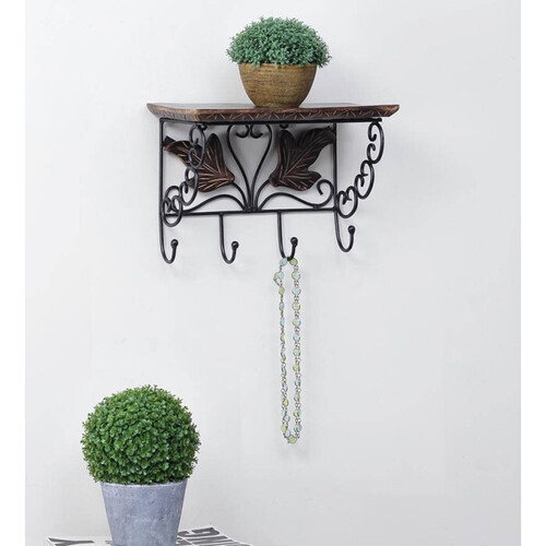 Powder Coated Iron Wall Shelf