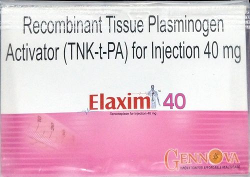 Elaxim (रिकॉम्बिनेंट टिशू प्लास्मिनोजेन एक्टिवेटर 40Mg) Inj Injection