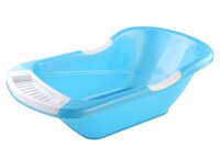 Baby Bath Tub - High Quality Pp Plastic, Rectangular Shape, Sky Blue Color, Various Sizes Available | Includes Soap Holder And Ergonomic Handle For Enhanced Grip