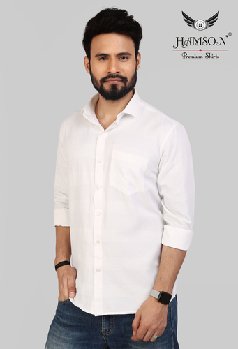 MENS COTTON BLENDED STRIPES SHIRTS ACE 1 - Cotton Fabric Available in L M XL XXL | Standard Collar Breathable Anti-Wrinkle Full Sleeves