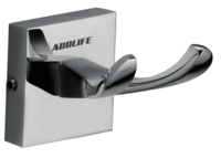 Square Robe Hook - Stainless Steel Medium Silver, Chrome Plating | Corrosion Resistant, Precision Casting