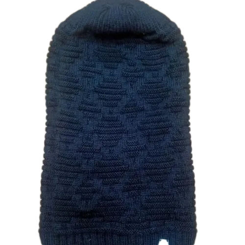 Blue Mens Winter Woolen Cap