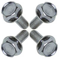 Hex Flange Bolt - Galvanized Steel, Multiple Sizes Available - Silver Finish For Industrial And Automobile Use