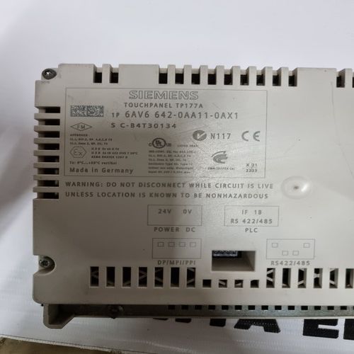 SIEMENS 6AV6 642-0AA11-0AX1 TOUCHPANEL TP177A