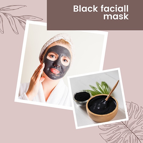 Black Facial Mask Easy To Use