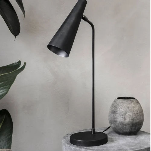 Metal Table Lamp Black Powder Coated High Quality Export Worthy Packing