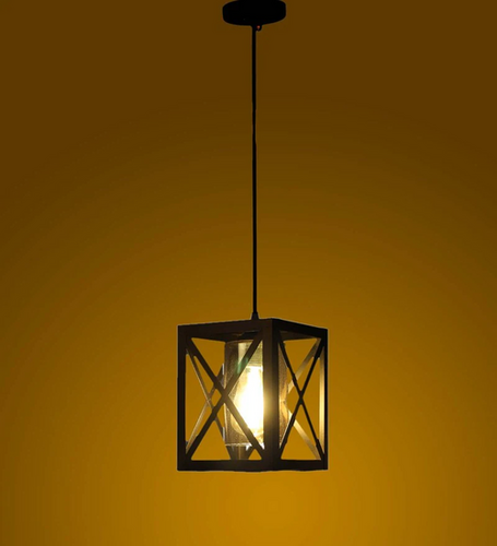 Metal Black Hanging Light Pendant  High Quality Export Worthy Packing