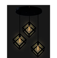 Metal Black Hanging Light Pendant  High Quality Export Worthy Packing