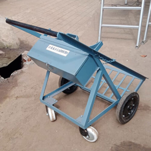 Single Gas Cylinder Trolley - Color: White