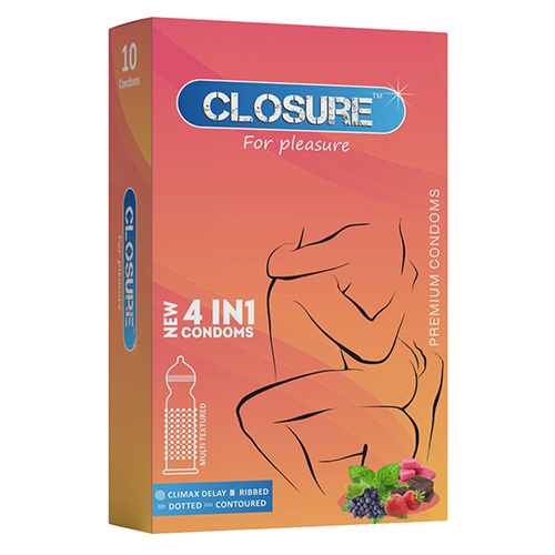 Different Available Mix Flavour Closure Premium Condom 10 Piece Pack