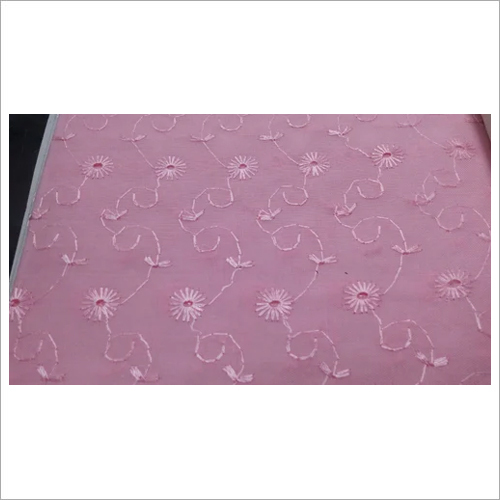 Pink Embroidery Fabrics