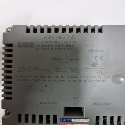 SIEMENS 6AV6 647-0AC11-3AX0 HMI