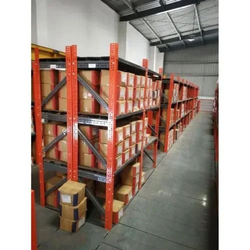 3 Shelves Slotted Angle Rack Application: Industrial