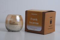 Aromatic Candles - Soy Wax, 3.5 Inches Diameter , 30 Hour Burn Time, Frank Incense Scent In Glass Jar