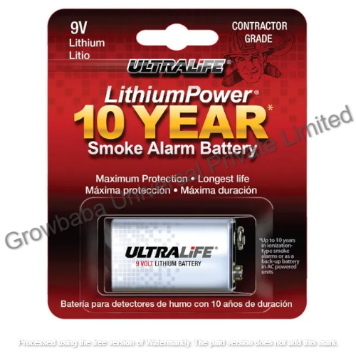 Ultralife 9volt Lithium Battery