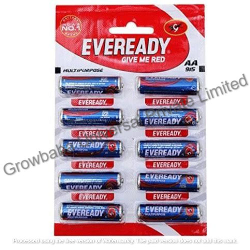 Eveready 1.5volt Size: AA Zinc Battery