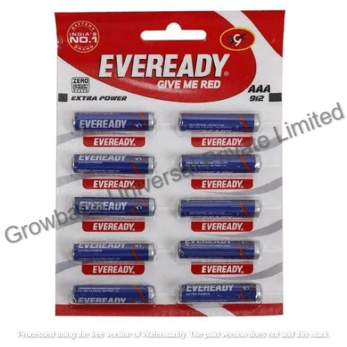 Eveready 1.5volt Size: AAA Zinc Battery