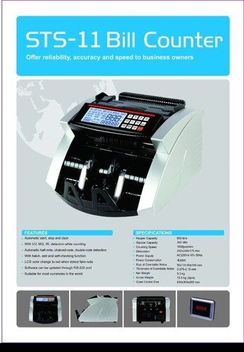 Black &White Sts 11 Bill Counter Machine