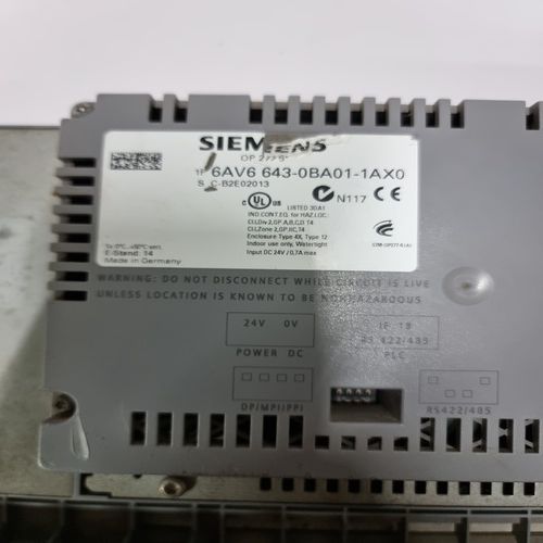 SIEMENS 6AV6 643-0BA01-1AX0 HMI