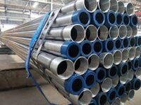 Welded Galvanized Pipe - Mild Steel, 8 Inch Round, Galvanized Surface Treatment | Corrosion Resistant Design, Durable Construction