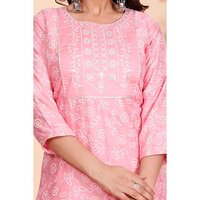 Ladies Pink Kurtis With Pant