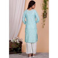 Ladies Blue Kurtis With Pant