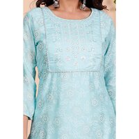 Ladies Blue Kurtis With Pant