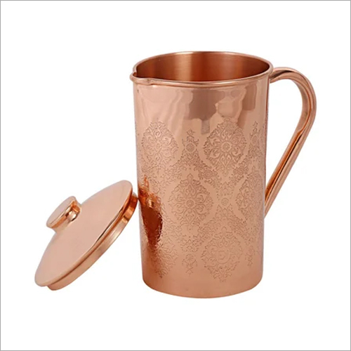 Copper Embossed Design Jug