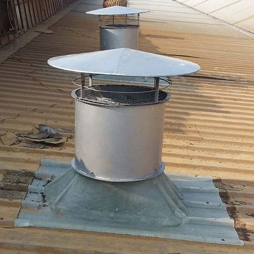 Grey Motorised Roof Axial Fan