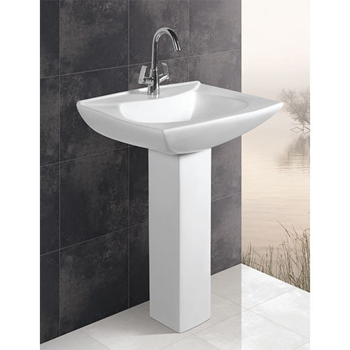 580X465X840Mm Pedestal Wash Basin Installation Type: Floor Mounted