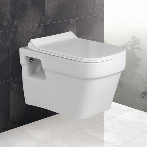 White 520X350X340Mm Wall Hung Commode