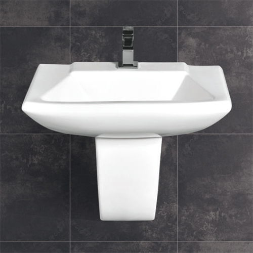 560X435X465mm Half Pedestal Wash Basin