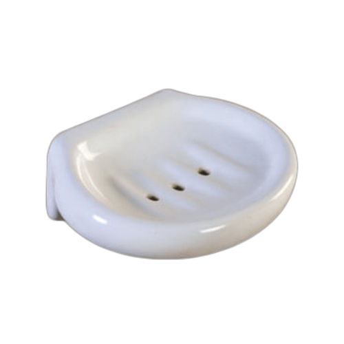 White Round Soap Holder