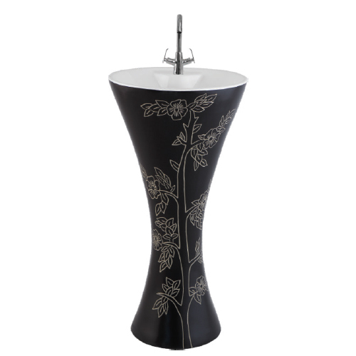 Black Designer One Piece Basin