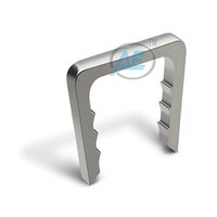 Orthopedic Staple Straight - 316l Steel, 1.76-25-20dia A, 25, Dia B, 20 | Non-flexible, Interlocking Nail Usage, Silver Finish