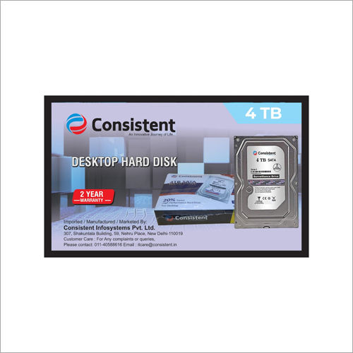 4Tb Consistent Desktop Hard Disk Size: 4 Tb