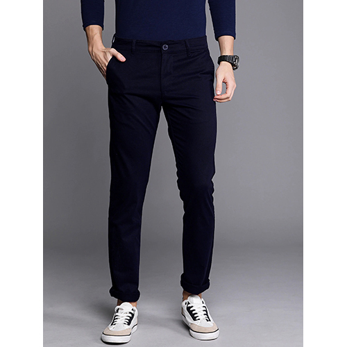 Mens Slim Fit Cotton Blend Trouser