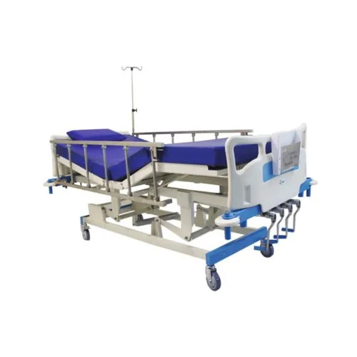 Hi Low Machanical ICU Bed With Collipsable Railings
