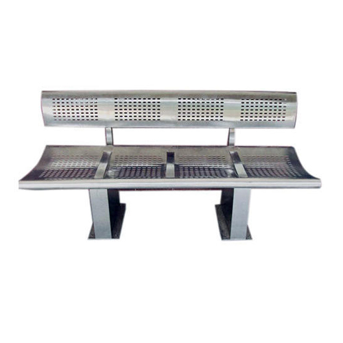 SS Four Seater Public Place Waiting Chair