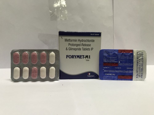 Glimepiridie-1 mg and Metformin-500 mg Bilayered Tablets