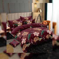 Multicolor Printed  Cotton Double Bedsheet