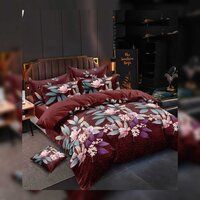 Multicolor Printed  Cotton Double Bedsheet